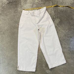 Bdg Pants Womens Small Ivory‎ Wide Leg Cropped Mid Rise Casual
